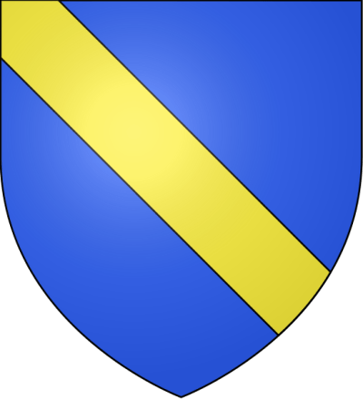 Scrope arms: Azure, a bend or