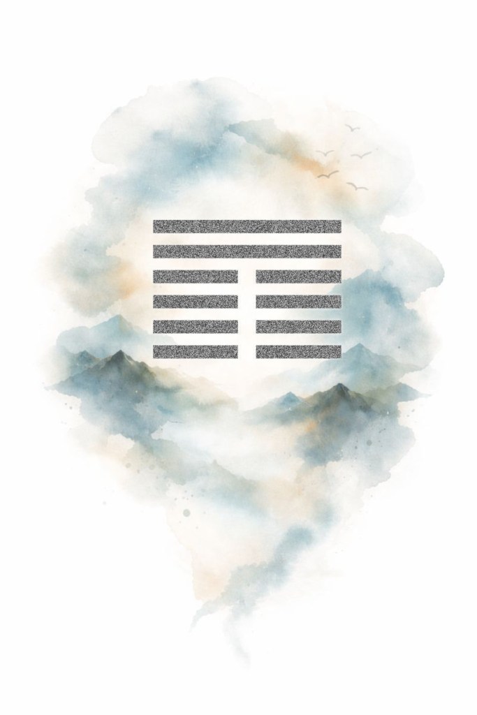 I Ching Hexagram 20 – Kuan (Contemplation), symbolizing observation and insight.